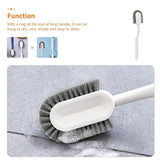 White 2-Piece Plastic Tub Brush Set with Sturdy Bristles for Bathroom and Household V1370-AZ4-16030