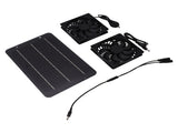 Solar Panel Fan Kit 10W Solar Powered Dual Fans for Chicken House Greenhouse Dog House With V1294-YM0706-3113230199111