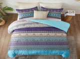 Boho Glow Teal Bedding 3Piece Comforter Set for Relaxed Spaces V745-MAB010449AJ3
