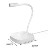 LED USB Desktop Microphone - Condenser Mic with Base for PC, Streaming, Podcast V1263-JX-3670