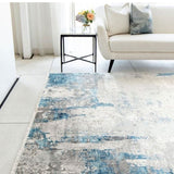 GOMINIMO Floor Mat Abstract Blue Grey 160*230cm V227-3720402104650