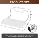 4 PCS Non Slip Mattress Holder, Metal Mattress Support Brackets with Screws for Bed Frame, Easy to V1237-ZY-924-115