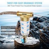 Spin Down Filter, 40 Micron Whole House Sediment Filter for Well Water, 3/4" G-F 1" G-M, 4 T/H V952-SDCXQZSGLQZC3BJ3TV0