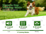 Wireless Dog Fence & Training System with 2.4GHz Remote Control, Adjustable Static Stimulation, V1341-ZY-M3MSDXGE-BLACK