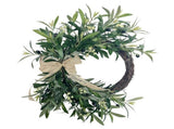 Artificial Olive Wreath 45cm Front Door Greenery Wreath with Olive Leaves Beans for Spring Home V1294-YM0901-250113FB03-1