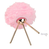 Feather Table Lamp Adjustable Color Brightness Rechargeable Touch Control Decoration Night Light V1294-YM0716-3119220111512