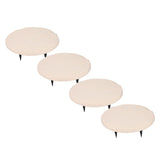 Outdoor Step Stones Decorative Polypropylene Resin Stepping Stones with Ground Stakes for Lawn V1294-YM0901-3111240179111