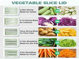Vegetable Slicer - Salad Spinner - Mandoline - Salad Spinner - Multifunctional Slicer V1189-WXF-260203-00199