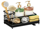 Sponge Holder for Kitchen Sink Caddy Organizer with Detachable High Brush Holder Rustproof Stainless V1294-YM0901-H48548B