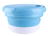 7L Portable Washing Machine Mini Foldable Washing Machine Portable Laundry Washer BlueEU Plug V1294-YM0901-3113210037911