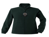 Womens Polar Fleece Full Zip Jumper Jacket Winter Warm in Bottle Green V563-PFFZW89-14