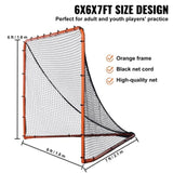 Lacrosse Goal, 1.8mx1.8m Lacrosse Net, Folding Portable Backyard Lacrosse Training Equipment, Steel V952-ZQGQQMTJK66YHI8WOV0