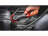 Wurth 3/8" Reversible Ratchet Wrench 360&deg Twist Handle Chrome Vanadium 175mm DIN 3122 V563-71203806