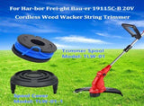 10-Pack String Trimmer Spool for Harbor Freight Bauer 19115C-B 20V Cordless String Trimmer, 0.065" V1188-ZC-DLL-1642