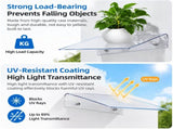Transparent Window Rain Awning - 400 x 400mm Stackable Thickened Curved Canopy, Bracket Free Wall V888-ELOSUNG55416