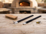 80cm Heavy Duty Pizza Oven Brush with Steel Scraper V63-955071