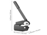 Sheet Metal Shear, Throatless Rotary Hand Shear, 16 Gauge Mild Steel Sheet Cutter with 1.5 mm V952-TSJBJWHYDCGCAV0PR001V0