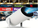 HY300 Pro HD Smart Projector Mini Projector Portable Projector 4K Projector - White - Size 01 V1102-787-71314-WHT-01