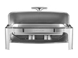Roll Top Chafing Dish Buffet Complete Set, 9Qt Stainless Steel Chafer with Full Size Pan, Rectangle V952-ZFXQFGK1JTYSNU6QFV0