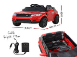 Rigo Kids Electric Ride On Car SUV Range Rover-inspired Cars Remote 12V Red RCAR-RANGEROVER-RD