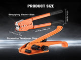 Banding Strapping Kit with Strapping Tensioner Tool, Banding Sealer Tool, 300 m Length PET Band, 300 V952-PETDKZTJ300MT0YJ7V0