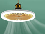 Ceiling Fan Light 30W ABS Housing 9.8in 2 in 1 White E27 LED Mini Lighting Ceiling Fan for Living V1294-YM0703-3114230020911