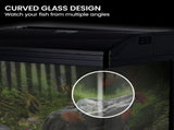 37L Aquarium With Bio Filter System LED Kit Curved Design Complete Kit MR-418