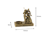 Antique Gold Fairy Tealight Candleholder 19cm V637-19716FRY