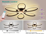Modern LED Chandelier Light Fixture Dimmable Remote V178-39037