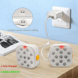 4pcs Rechargeable Submersible Pool Lights Remote, IP68 Waterproof 16 Color Changing LED Lights V1369-AZ3-W-11785