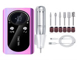Purple Professional Rechargeable Nail Drill Machine - 45000RPM Portable E-File Kit for Acrylic, Gel, V888-ELOSUNG36056