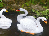 Resin Simulation Floating White Swan Figurine Ornament for Landscape Yard Gardening Decoration V1294-YM0901-3111200121111