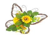 Sunflower Door Hanger Eye Catching Beautiful Front Door Hanging Decor for Farmhouse Porch Wall V1294-YM0901-240322HL02-1
