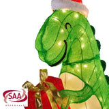 Christabelle 90cm Christmas Dinosaur Display with LED Lights Decoration MHA503