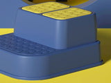 Toilet Step Stool Plastic Non Slip Heavy Duty Rollover Prevention Tool for Baby Children Blue 2 V1294-YM0716-3116220005716