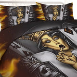 Reina Skull Diamond Royale Quilt / Doona / Duvet Cover set V745-AQ042346Q3