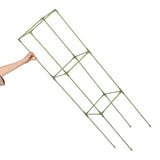 Weather Resistant Fiberglass Tomato Stakes with Square Trellis Frame for Garden Support, 1 Set V1370-AZ4-10806