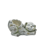 Winking Dog Planter w Hole Plug 36cm V637-49476DOG