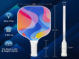 Pickleball Paddle Set with 4 Balls Fiberglass Surface, Lightweight Grip Indoor & Outdoor Play V1107-CS-PKQPTZ