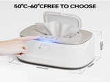 Grey USB-Powered Baby Wet Wipes Warmer - Portable and Adjustable Heating V888-ELOSUNG16079
