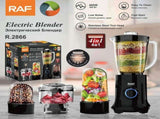 Four-in-One Electric Food Processor Blender with Multi-Function Cups for Juicing, Meat Grinding, V1341-ZY-LNSPSADA-BLACK