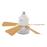 Socket Ceiling Fan Light with Remote Dimmable Small Ceiling Fan 3 Colors Easy Install Screw in E26 V1294-YM0901-3119250026411