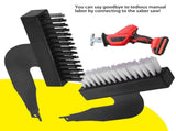 4 pcs Rust Removing Brush Shovel Set Nylon Wire Abrasive Brushes Reciprocating Blade Sabre Saw V1366-AZ2-W-03619
