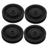 4Pcs Easy Install Cable Rollers Covers with Antislip Grip for Gym Pulley Cable System V1192-AZ-W-34457