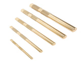Drift Punch Set Knurled 1/4inch 3/8inch 1/2inch 5/8inch 3/4inch Brass Drift Punch Tool for V1294-YM0901-3114240080411