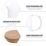 Thickened Glass Measuring Cup Transparent for Home Baking and Cooking 1Set V1192-AZ-W-20259
