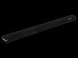 2.4m Gymnastics Folding Balance Beam Black Synthetic Suede V63-827841