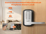 Mechanical Keyless Entry Door Lock, 14 Key Mechanical Door Lock, Mechanical Keypad Door Lock with V952-JXMMSQRSSZMM988L0V0