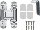 6inch Hidden Door Hinges Invisible Hinges Concealed Hinges Zinc Alloy 180 Degree Swing Hinge 3 Way V1258-DP02-C-102