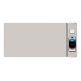 Laser Wireless Charging Desk Mat Grey V1031-WC-MATG-808